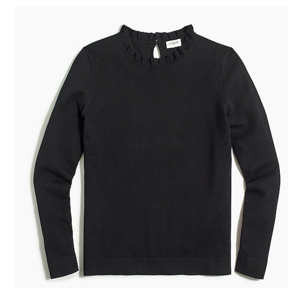J Crew Ruffleneck sweater